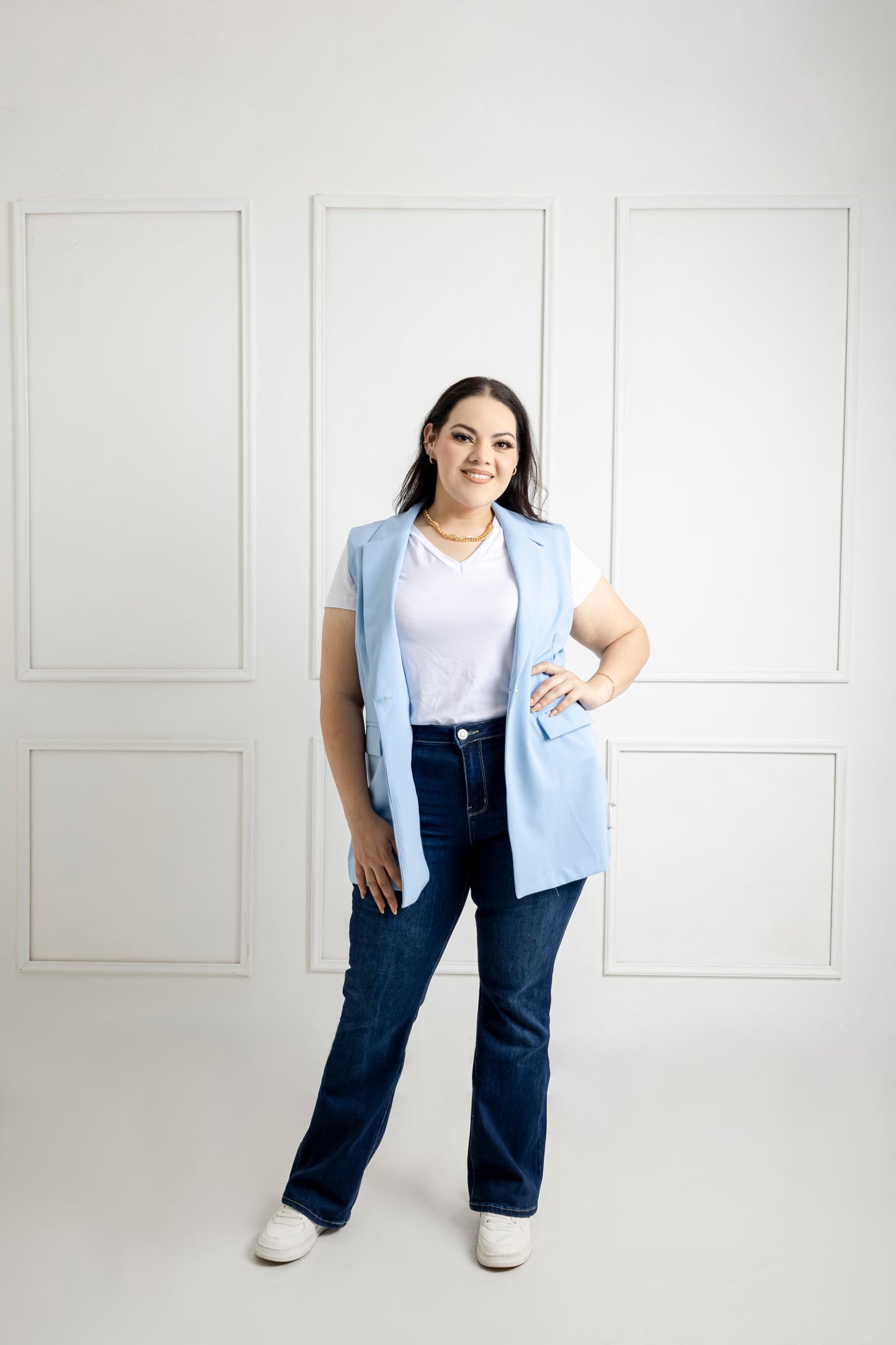 Chaleco Vestir Liso Moda