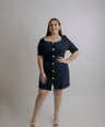 Vestido midi mezclilla