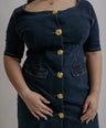 Vestido midi mezclilla