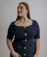 Vestido midi mezclilla