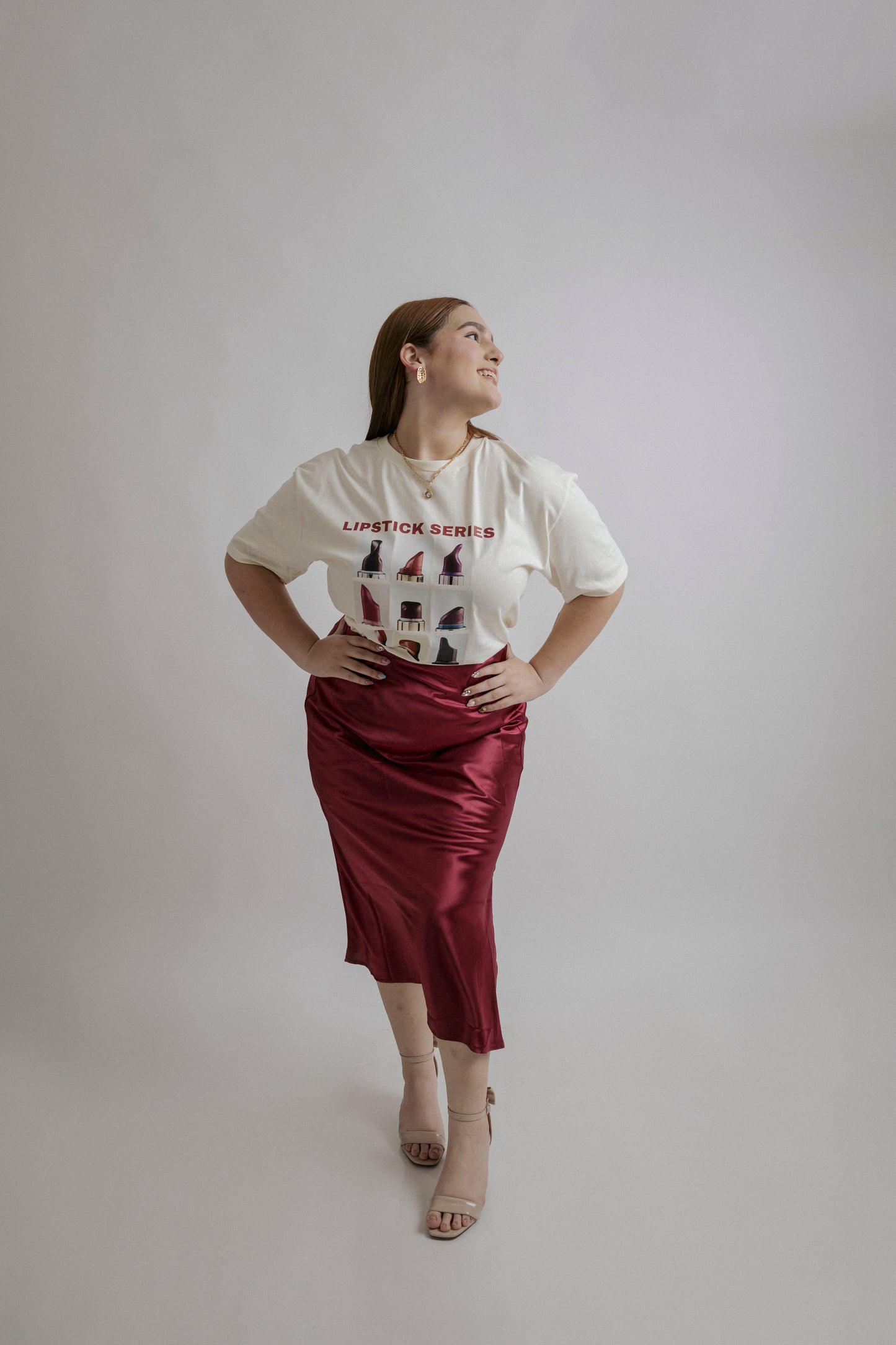 Camiseta Estampada Lipstick