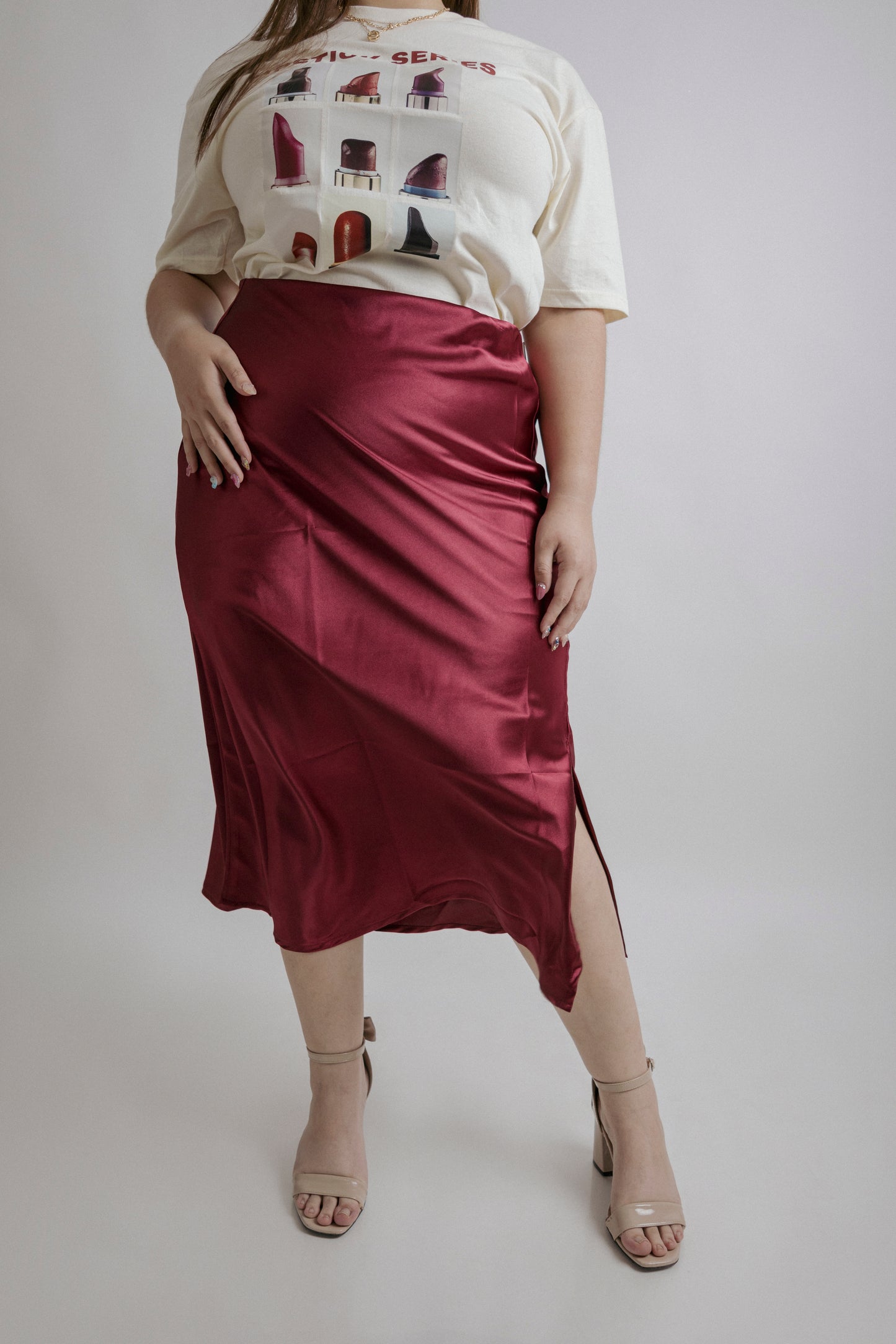 Falda En Satin