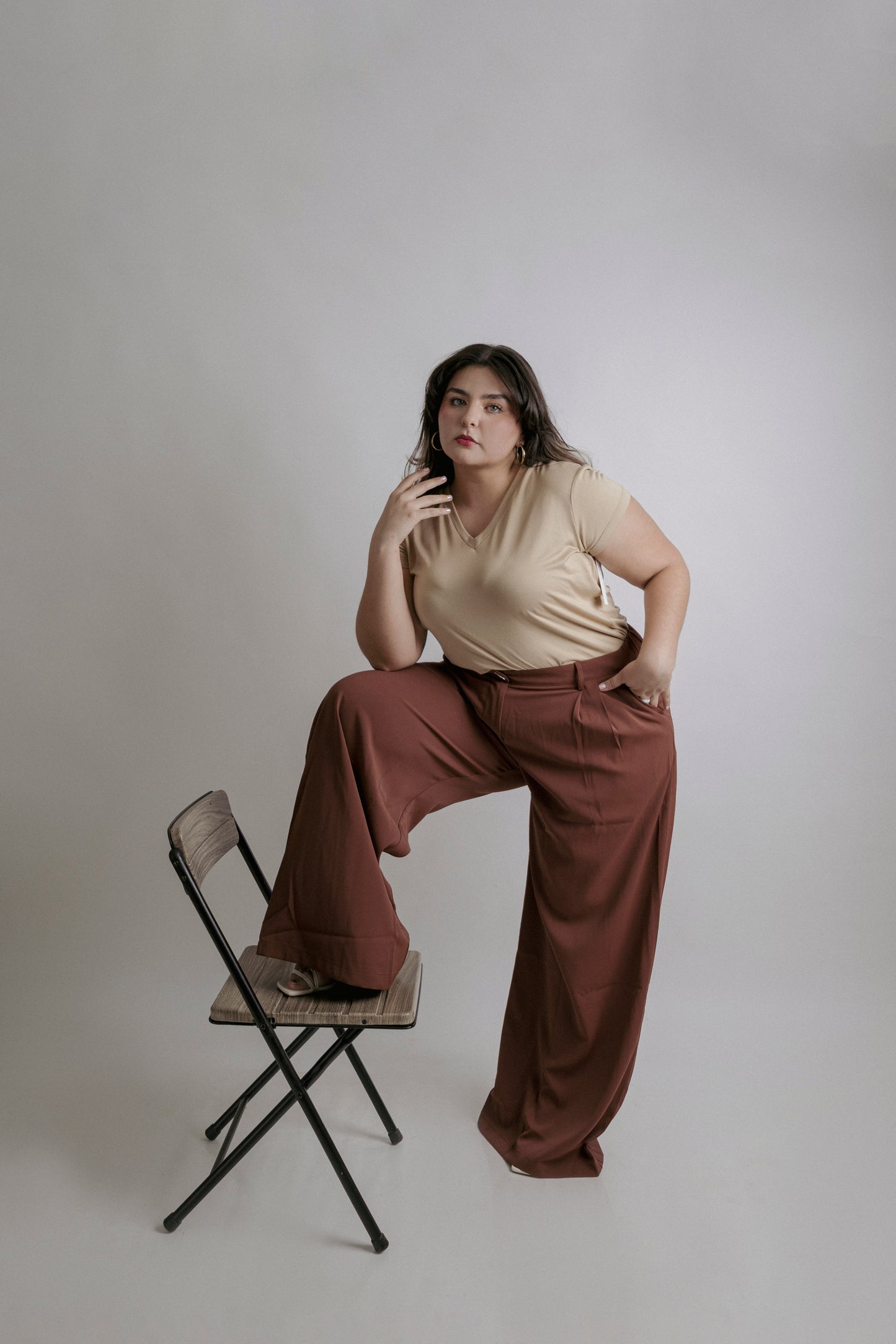 Blusa Básica Largo Perfecto Cuello V