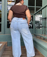Jeans Wide con  Piedras