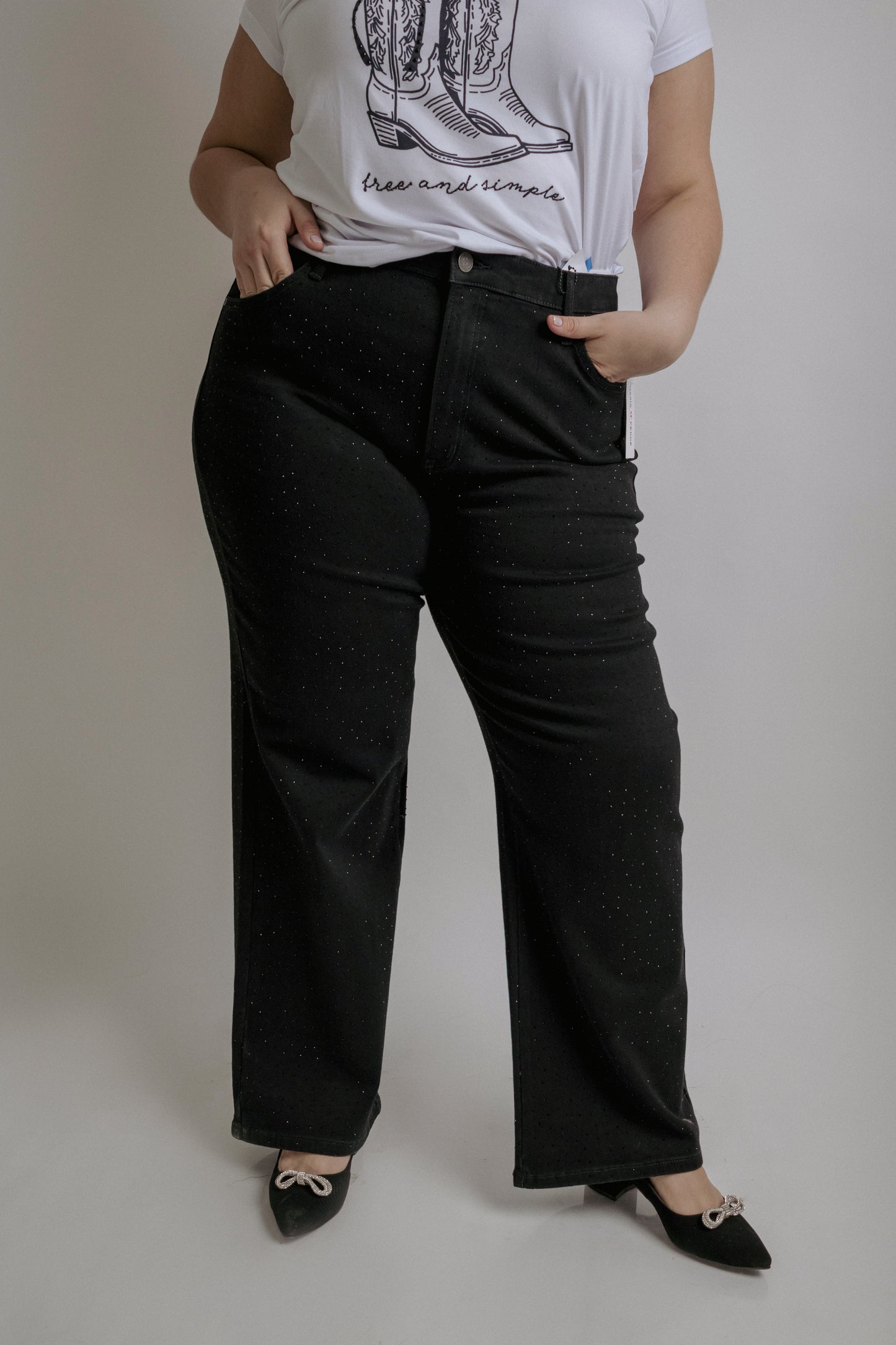 Jeans Flare Piedras
