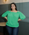 BLUSA  TIPO OFF THE SHOULDER TIRANTE