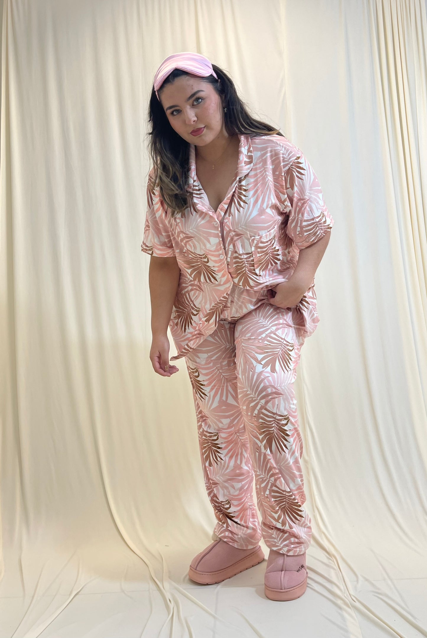 Pijama De Blusa Camisera y Pantalon