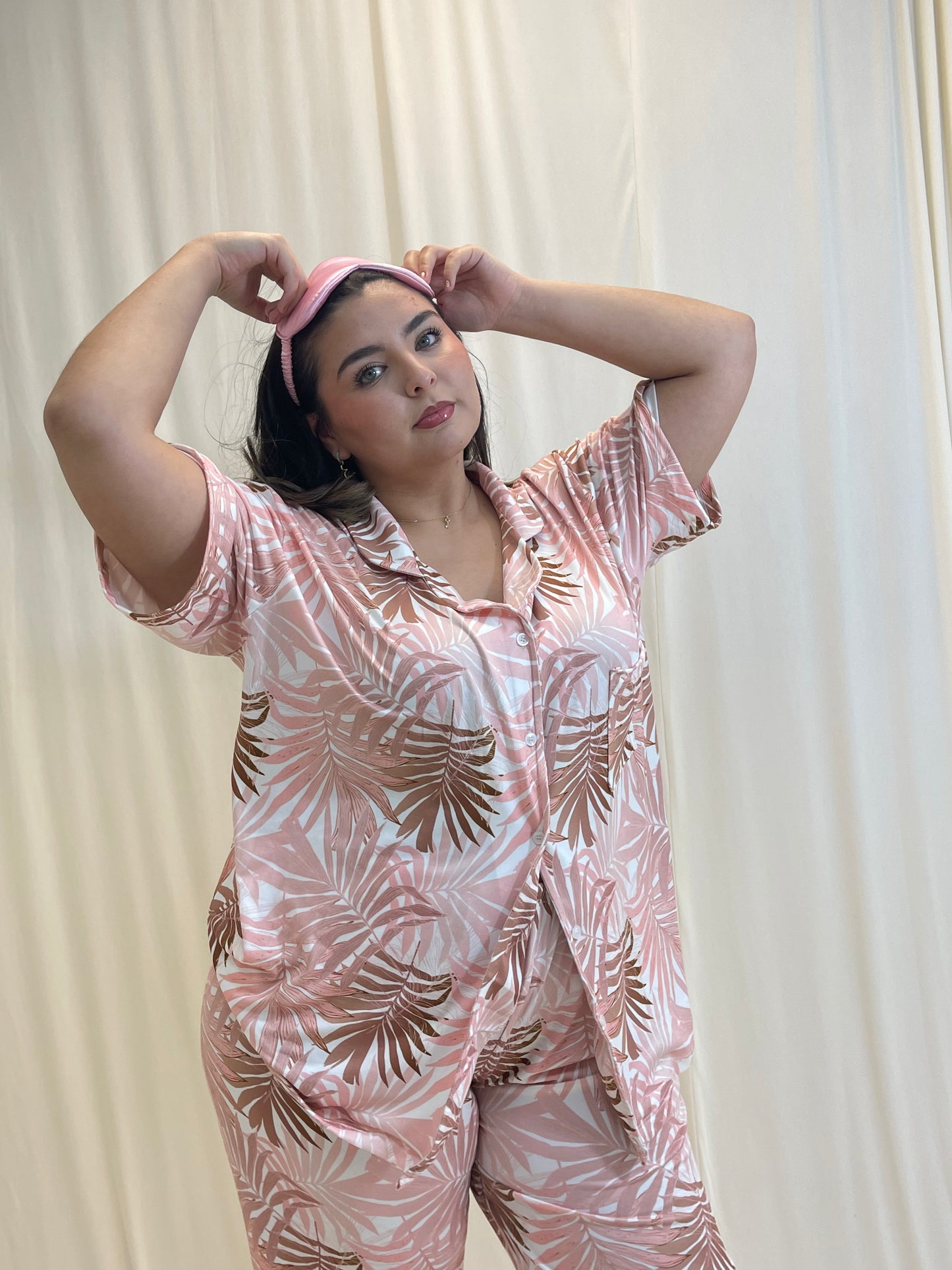 Pijama De Blusa Camisera y Pantalon