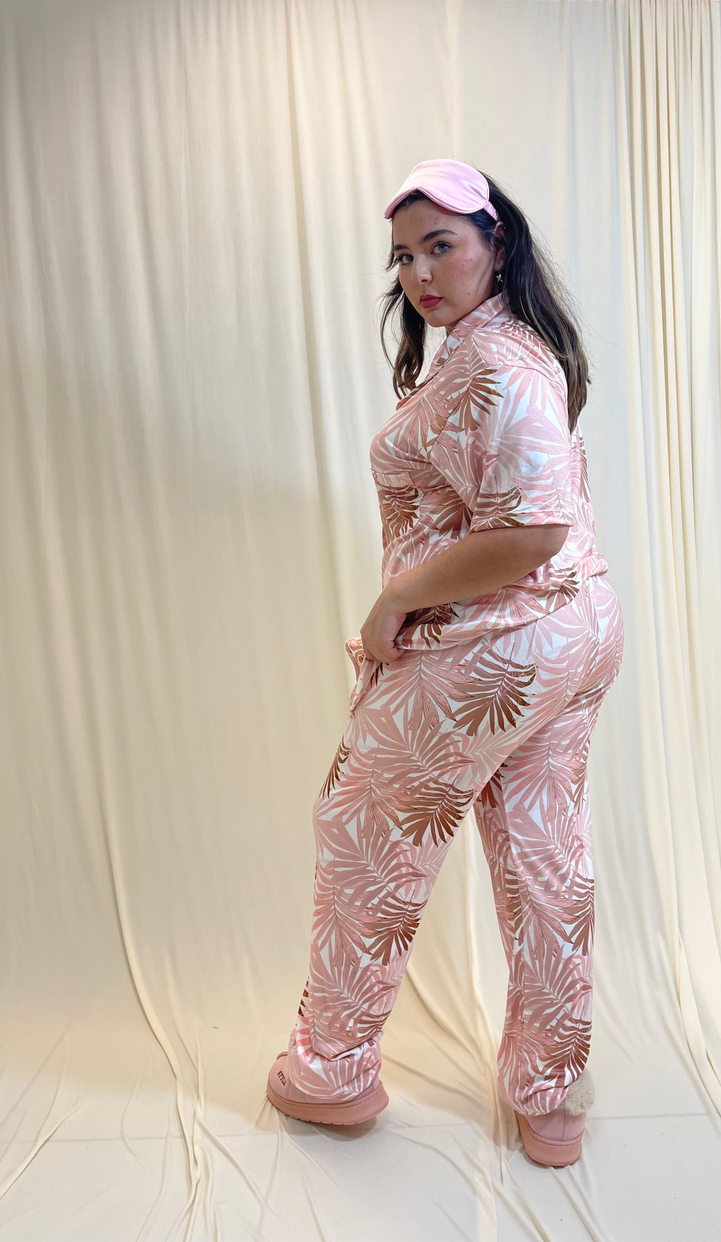 Pijama De Blusa Camisera y Pantalon