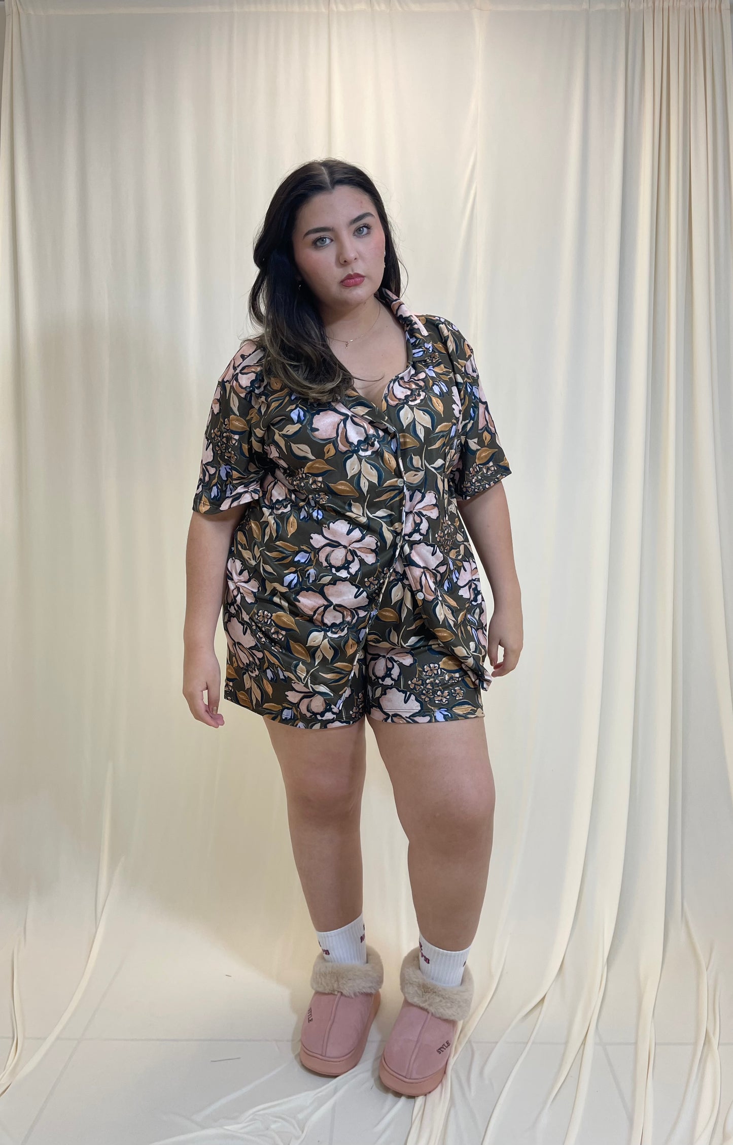 Pijama De Blusa Camisera y Short