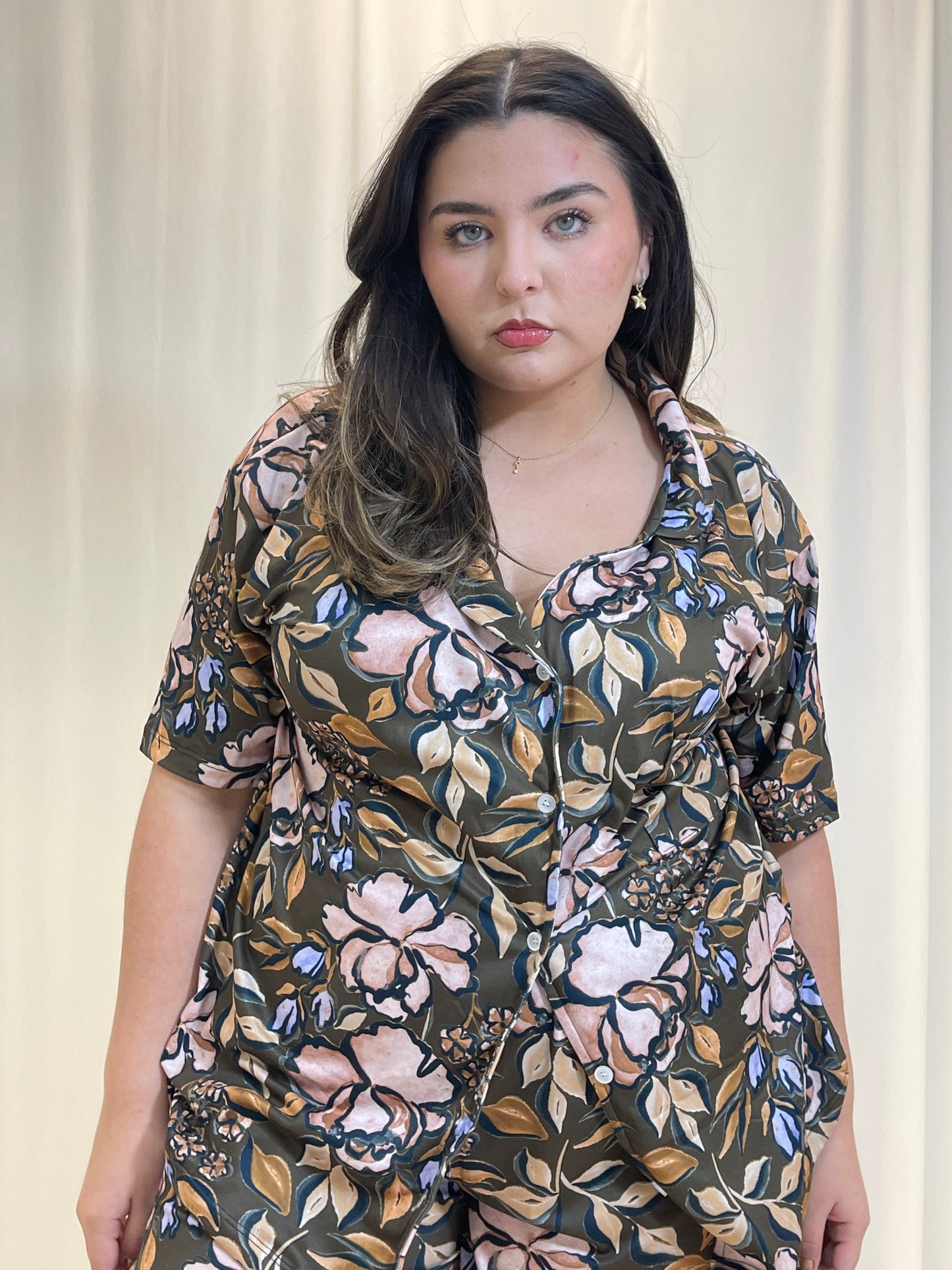 Pijama De Blusa Camisera y Short