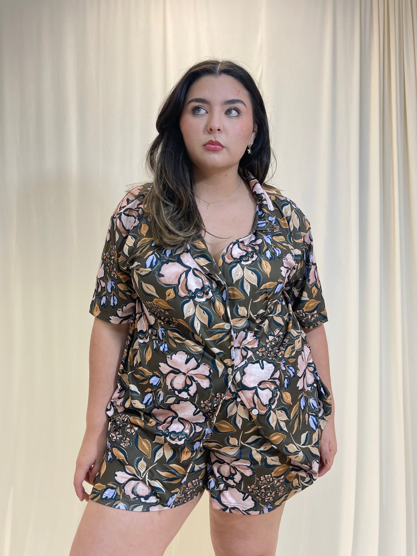 Pijama De Blusa Camisera y Short