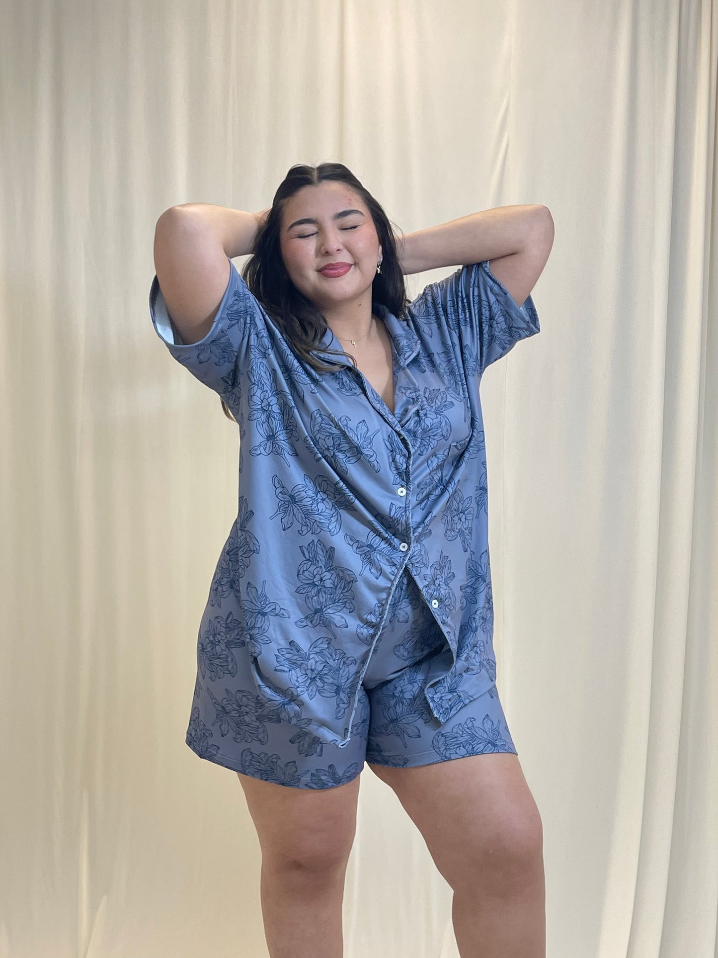 Pijama De Blusa Camisera y Short