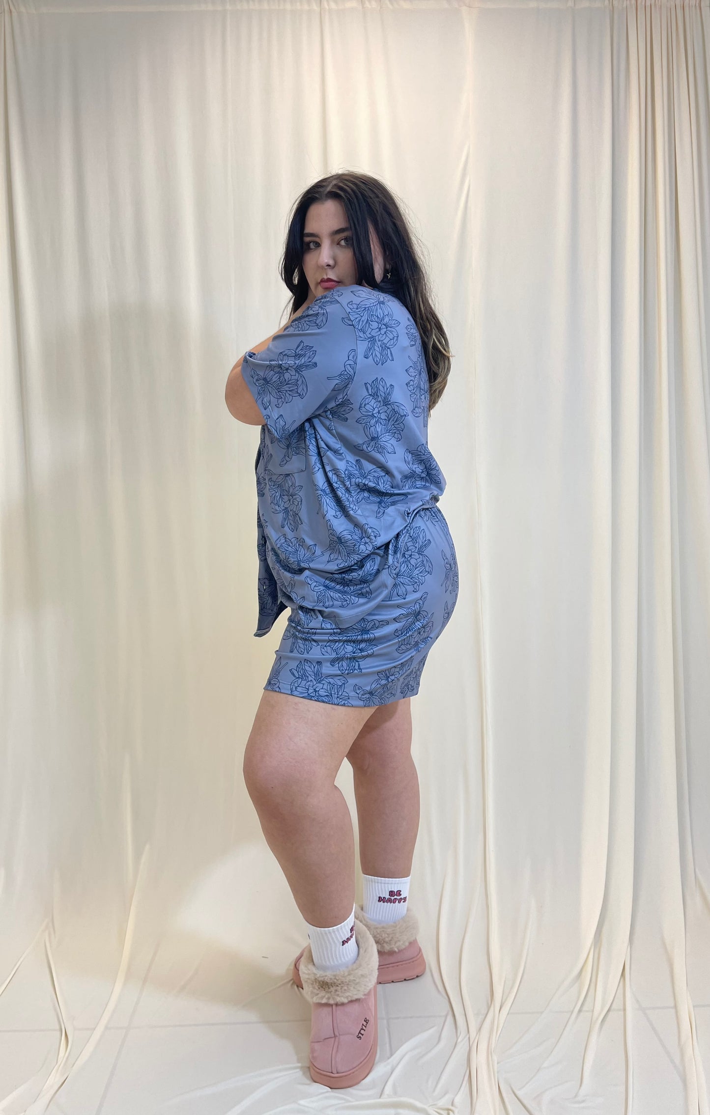 Pijama De Blusa Camisera y Short