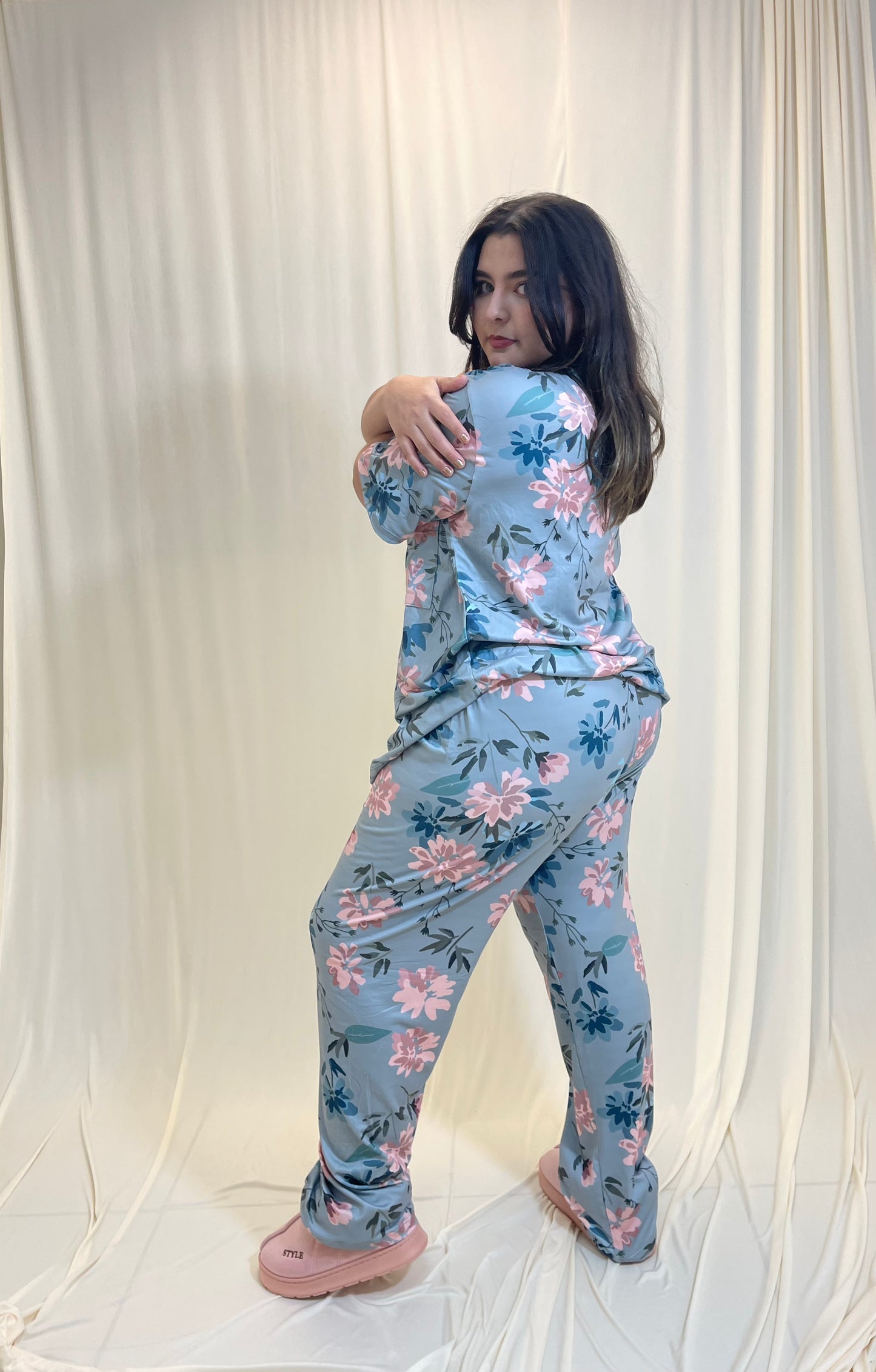 Pijama De Blusa Camisera y Pantalon