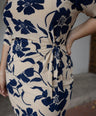 Vestido Estampado Manga 3/4
