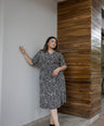 Vestido Estampado Midi