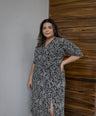 Vestido Estampado Midi