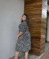 Vestido Estampado Midi