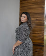 Vestido Estampado Midi