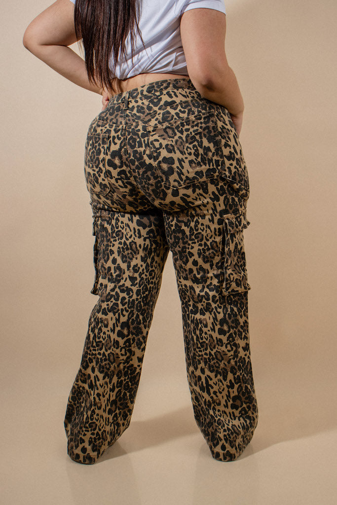 Jeans Cargo Animal Print