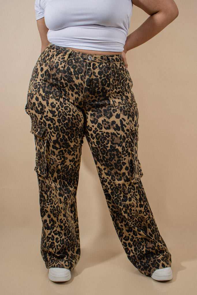 Jeans Cargo Animal Print