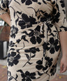 Vestido Estampado Manga 3/4