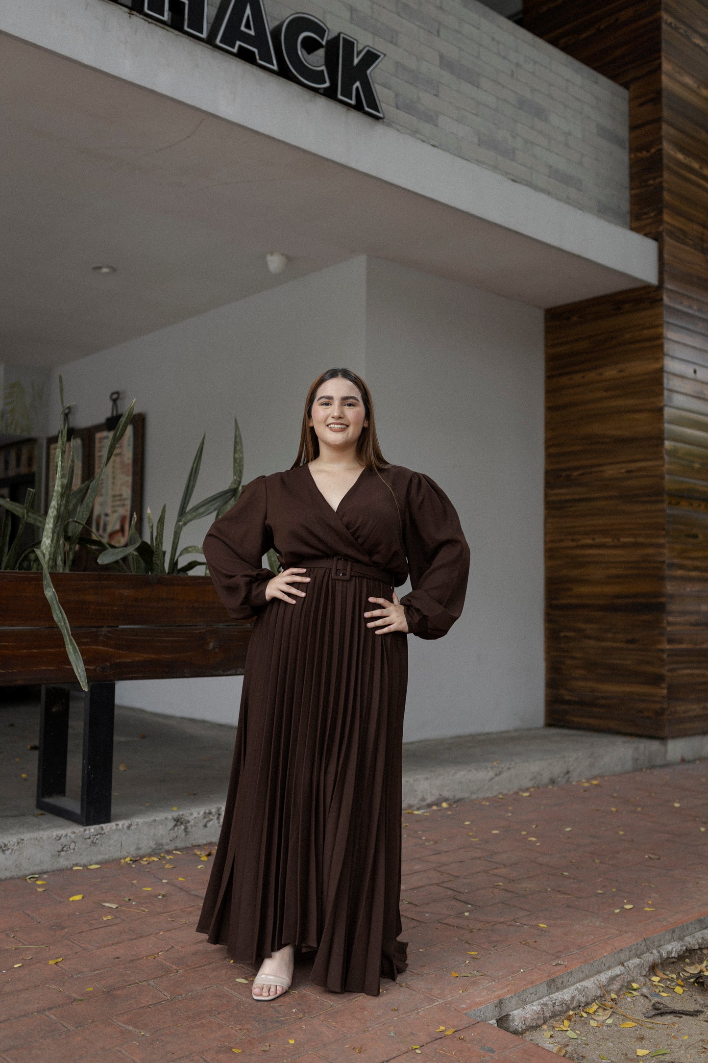 Vestido De Fiesta Manga Larga