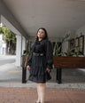 Vestido Manga Larga Con Cinto
