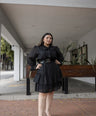 Vestido Manga Larga Con Cinto