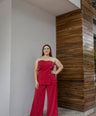 Set De Blusa con Smock y Pantalón