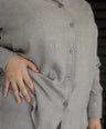 Set De Blusa Manga Larga  y Pantalón Con Piedras