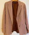 Blazer estampado manga larga