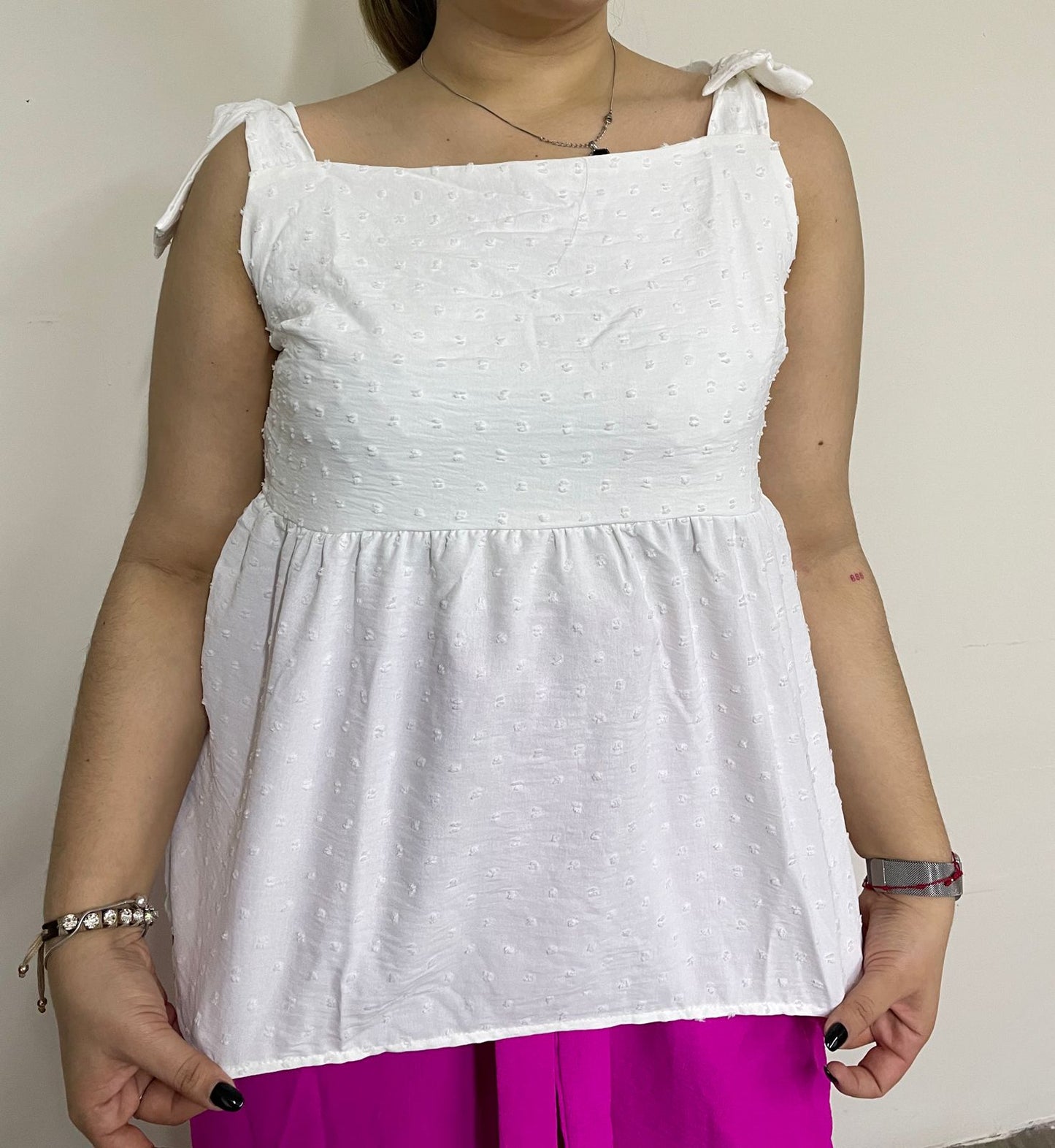 Blusa de tirante con Moño