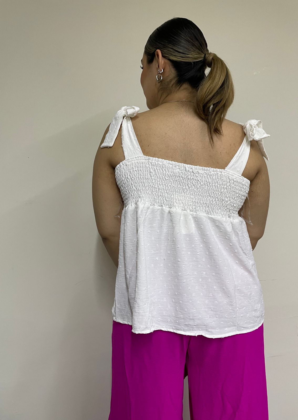 Blusa de tirante con Moño