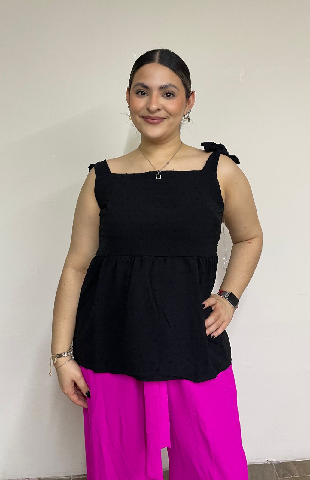 Blusa de tirante con Moño