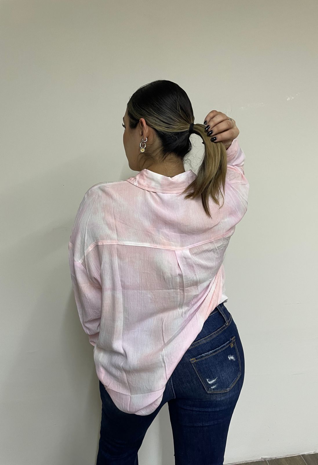 Blusa camisera estampada