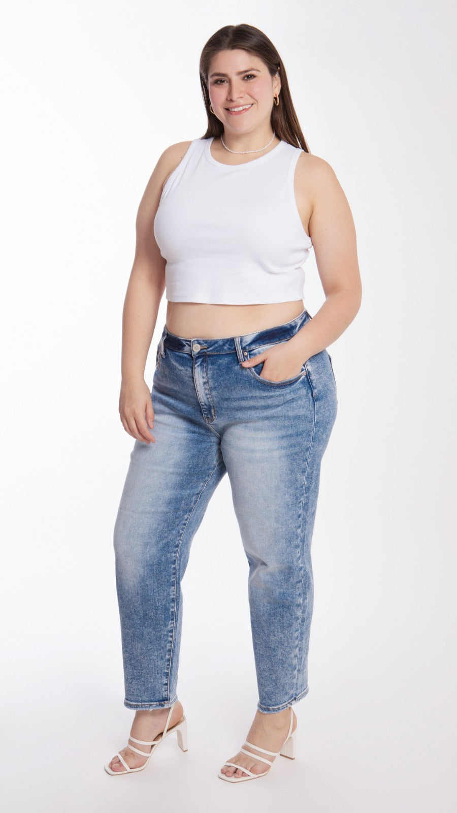 Jeans Corte Mom Fit