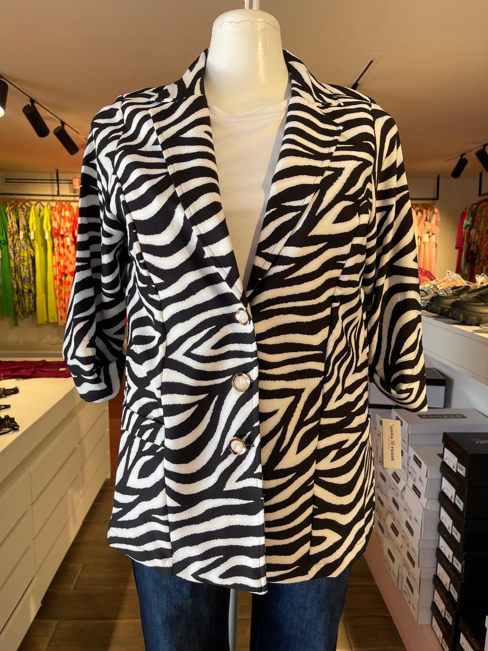 Blazer Estampado Animal Print