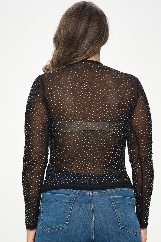 Blusa Mesh Piedras