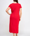 Vestido Con Lazo Midi