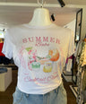 Camiseta Estampada Con Pedreria