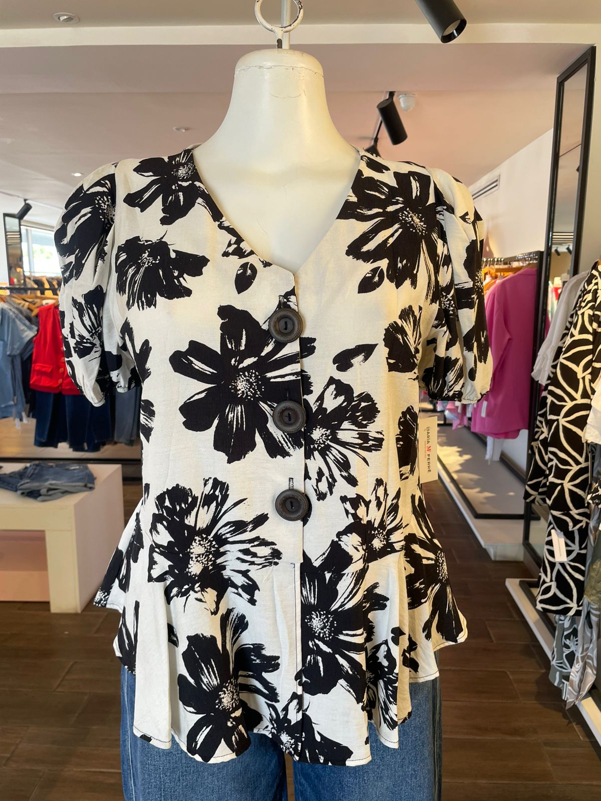 Blusa Pemplum Estampada