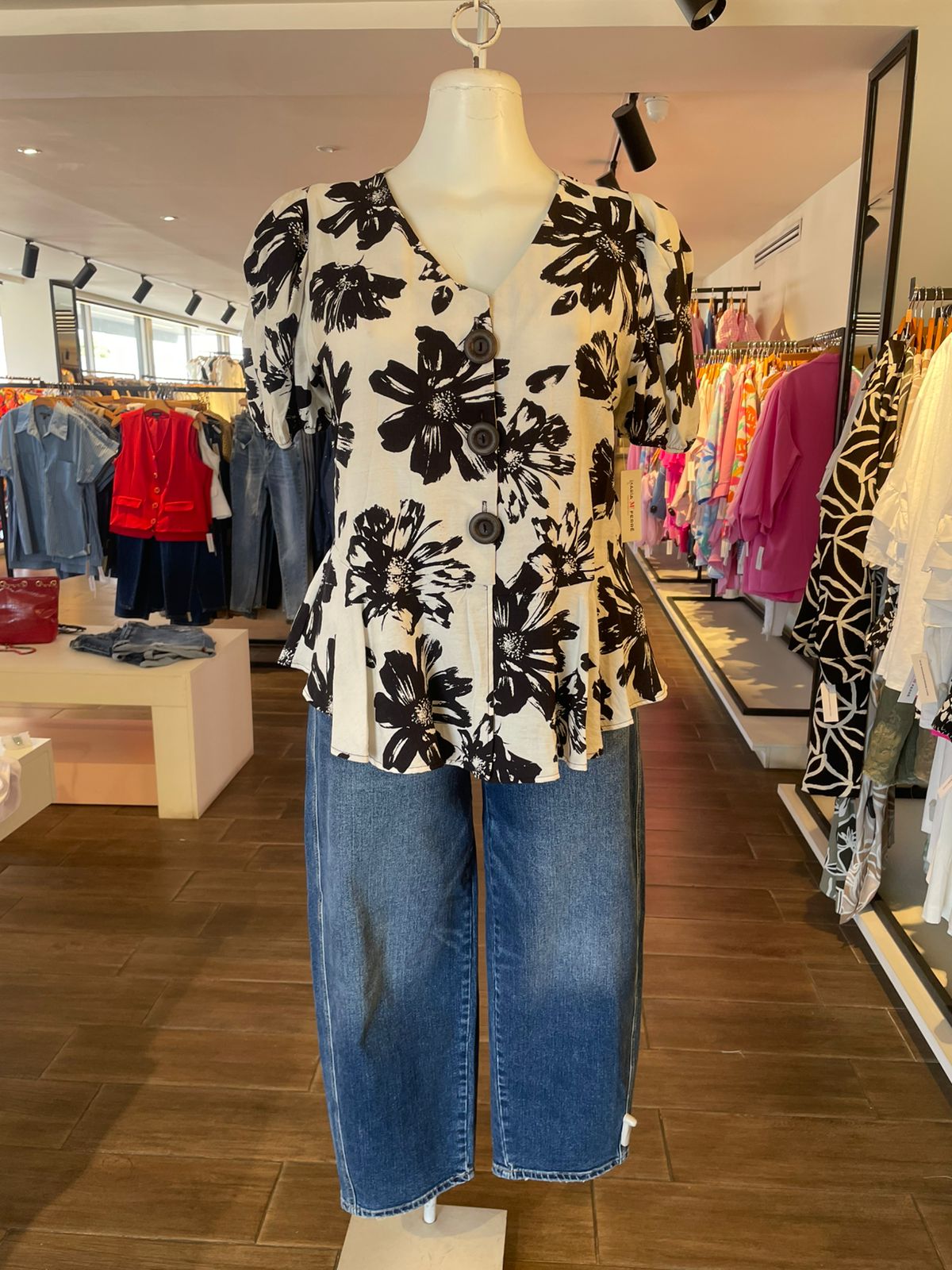 Blusa Pemplum Estampada
