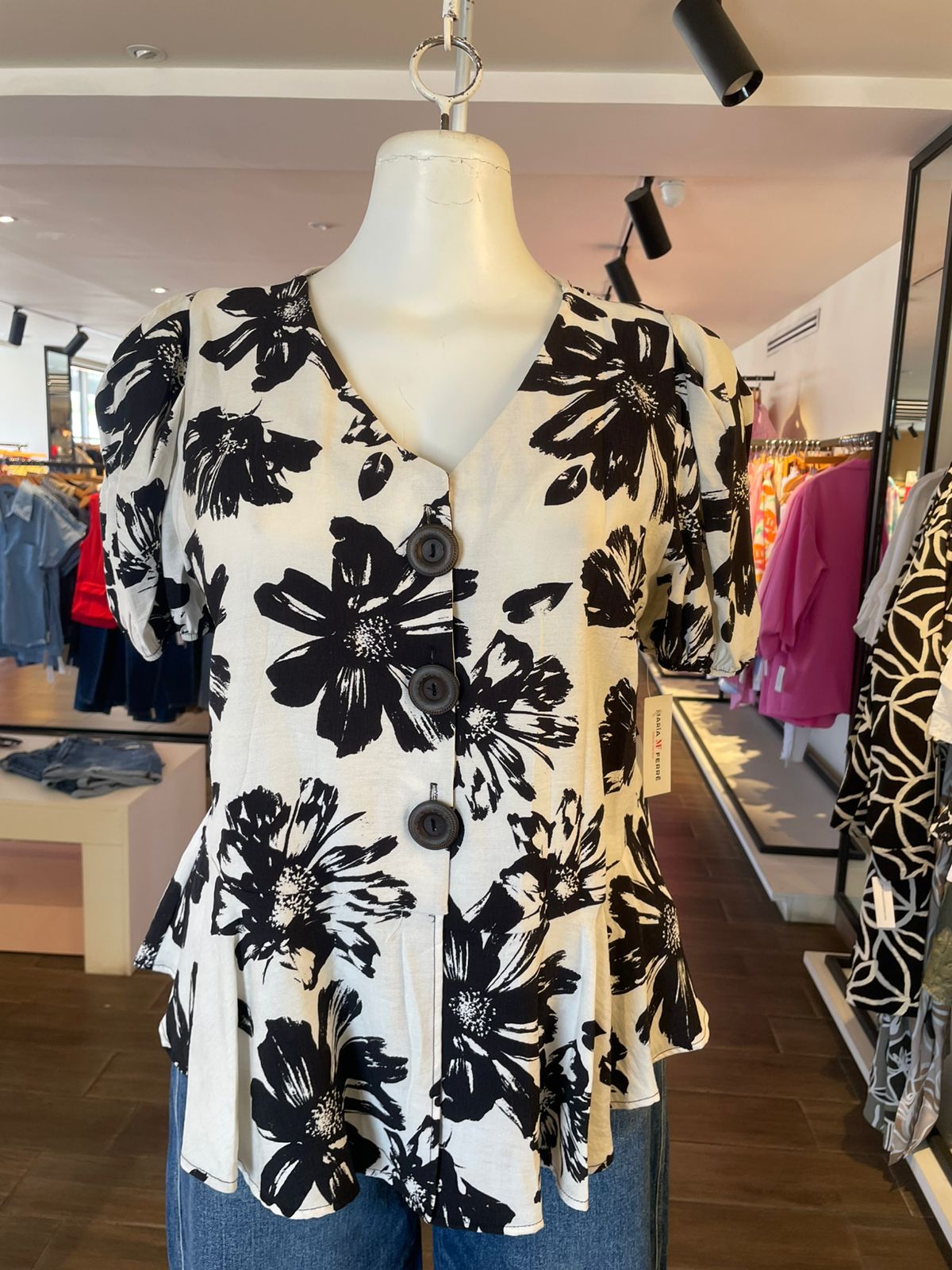 Blusa Pemplum Estampada