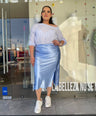 Falda En Satin Lisa