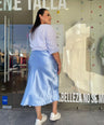 Falda En Satin Lisa