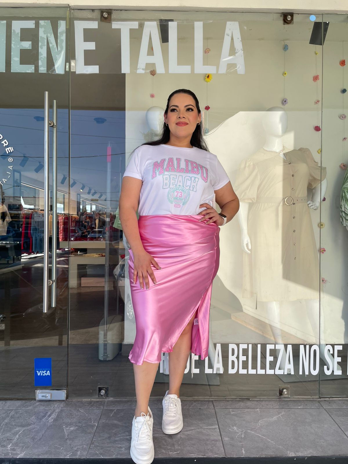 Falda En Satin Lisa