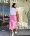 Falda En Satin Lisa