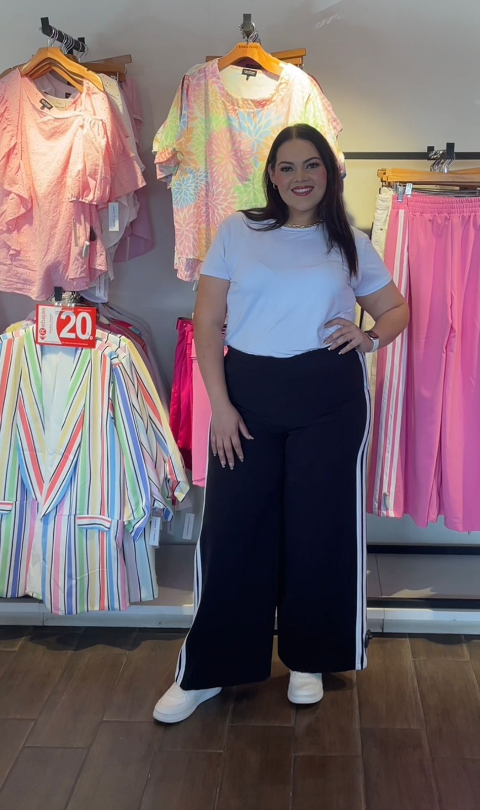 Pantalón Moda Con Lineas